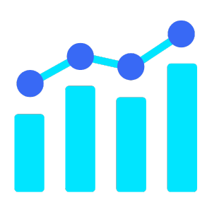 Healthcare data analytics icon